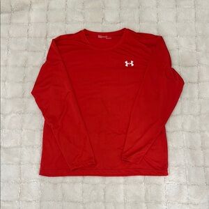 Under Armour Men's Red Long Sleeve Shirt